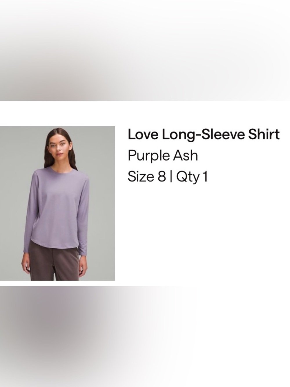 Lululemon Love Long-Sleeve Tee